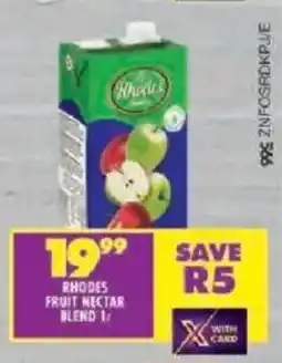 Shoprite Rhodes fruit nectar blend offer