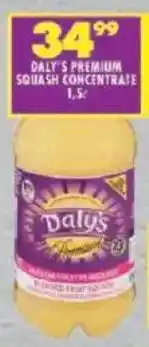 Shoprite Daly's premium squash concentrate offer
