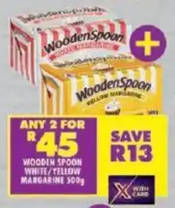 Shoprite Wooden spoon white/yellow margarine offer