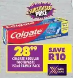 Shoprite Colgate regular toothpaste offer