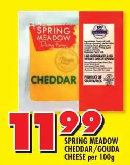 Shoprite SPRING MEADOW CHEDDAR/GOUDA CHEESE offer