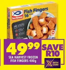 Shoprite SEA HARVEST FROZEN FISH FINGERS 400g offer