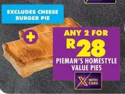 Shoprite PIEMAN'S HOMESTYLE VALUE PIES offer