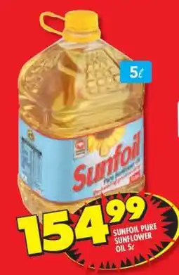 Shoprite SUNFOIL PURE SUNFLOWER OIL 5â„“ offer