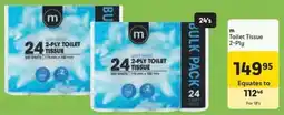 Makro m Toilet Tissue 2-Ply offer