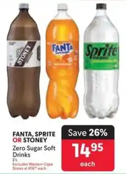 Makro FANTA, SPRITE OR STONEY Zero Sugar Soft Drinks offer