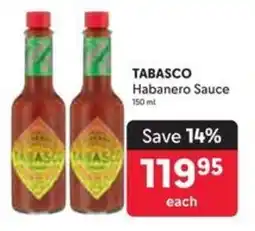 Makro TABASCO Habanero Sauce offer