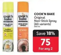 Makro COOK'N BAKE Original Non-Stick Spray offer