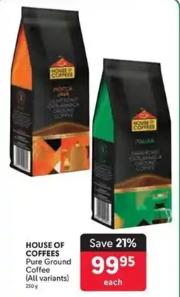 Makro HOUSE OF COFFEES Pure Ground Coffee offer