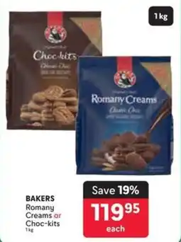 Makro BAKERS Romany Creams or Choc-kits offer
