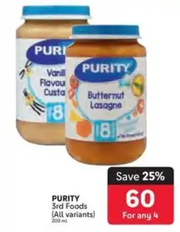 Makro PURITY 3rd Foods offer