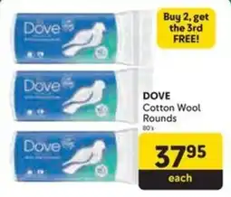 Makro DOVE Cotton Wool Rounds offer