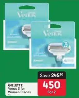 Makro GILLETTE Venus 3 for Women Blades offer