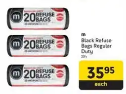Makro m Black Refuse Bags Regular Duty offer