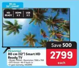 Makro Hisense 80 cm (32") Smart HD Ready TV offer