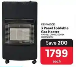 Makro KENWOOD 3 Panel Foldable Gas Heater offer