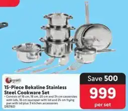 Makro Bekaline Stainless Steel Cookware Set offer
