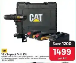 Makro CAT 18 V Impact Drill Kit offer