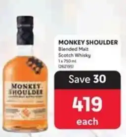 Makro MONKEY SHOULDER Blended Malt Scotch Whisky offer