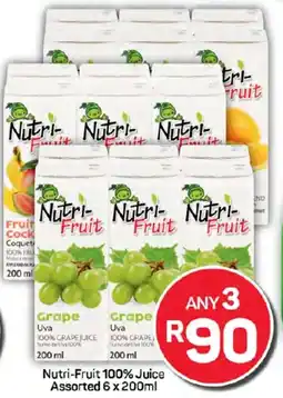 Pick n Pay Nutri-Fruit 100% Juice Assorted offer