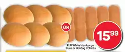 Pick n Pay PnP White Hamburger Buns or Hotdog Rolls offer