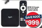 Pick n Pay QVWI 4K Google Streaming Box offer