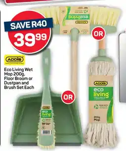 Pick n Pay ADDIS Eco Living Wet Mop, Floor Broom or Dustpan and Brush Set offer