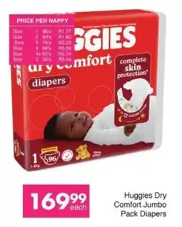 Save Huggies Dry Comfort Jumbo Pack Diapers offer