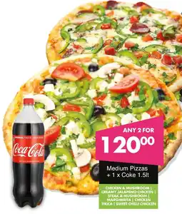 Save Hyper Medium Pizzas + Coke offer