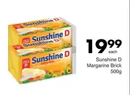 Save Sunshine D Margarine Brick offer