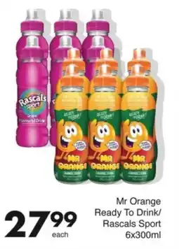 Save Mr Orange Ready To Drink/ Rascals Sport offer