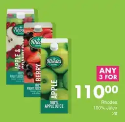 Save Rhodes 100% Juice offer