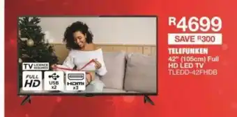House & Home Telefunken - 42" (105cm) Full HD LED TV - TLEDD-42FHDB offer