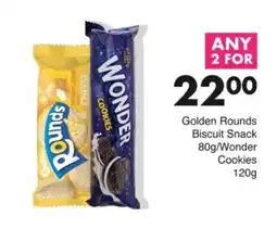 Save Golden Rounds Biscuit Snack/ Wonder Cookies offer