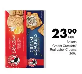 Save Bakers Cream Crackers/ Red Label Creams offer