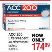 Dis-Chem ACC 200 Effervescent-40 Effervescent Tablets offer