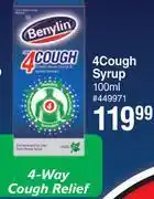 Dis-Chem Benylin 4Cough Syrup-100ml offer