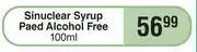 Dis-Chem Sinuclear Syrup Paed Alcohol Free-100ml offer