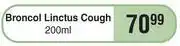 Dis-Chem Broncol Linctus Cough-200ml offer