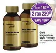 Dis-Chem Dis-Chem Gold Magnesium Slow Release 100 Coated Tablets-For 1 offer