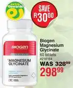 Dis-Chem Biogen Magnesium Glycinate 60 Tablets offer