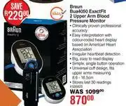 Dis-Chem Braun Bua 4050 Exact Fit 2 Upper Arm Blood Pressure Monitor offer