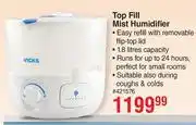 Dis-Chem Vicks Top Fill Mist Humidifier offer