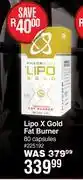 Dis-Chem USN Phedra Cut Lipo X Gold Fat Burner 80 Capsules offer