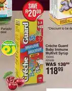 Dis-Chem Creche Guard Baby Immune Multivit Syrup-100ml offer