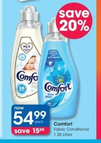 Clicks Comfort Fabric Conditioner 1.26 Litres offer