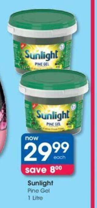 Clicks Sunlight Pine Gel 1 Litre offer