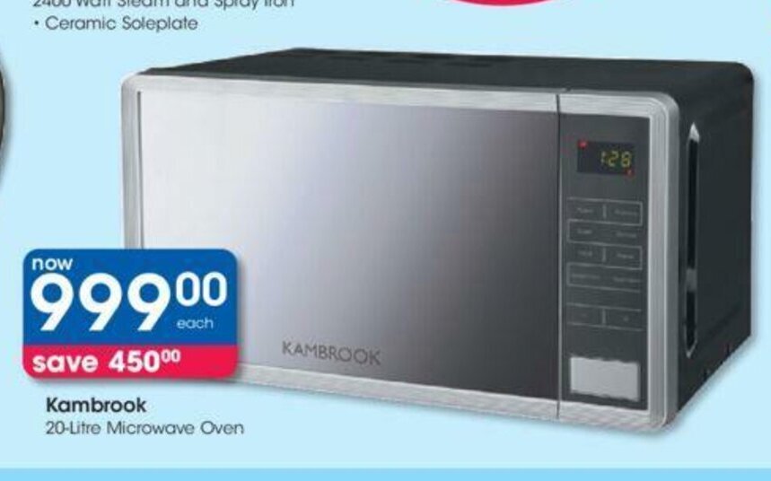 Kambrook 20Litre Microwave Oven offer at Clicks