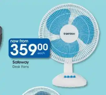 Clicks Safeway - Desk Fans offer