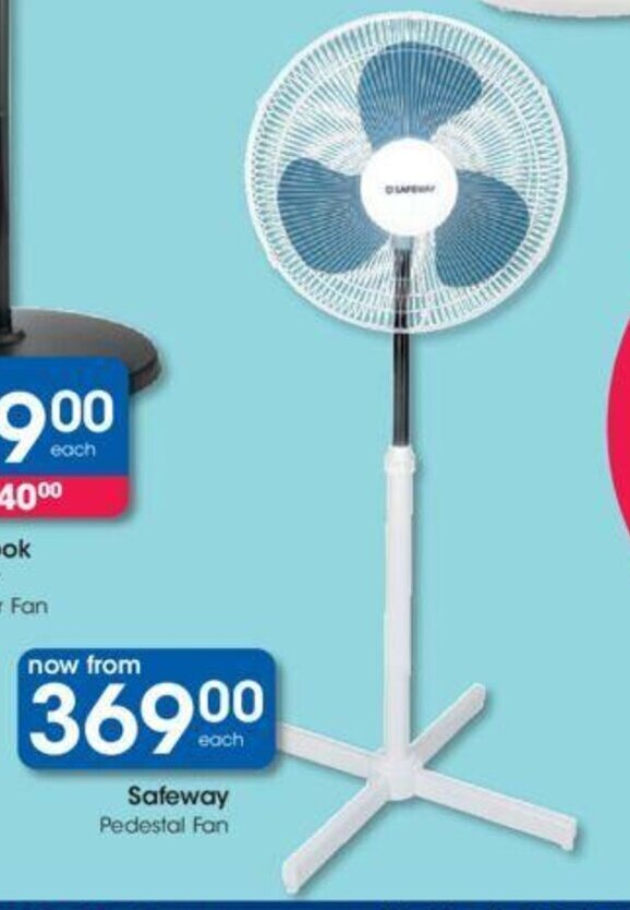 Safeway Pedestal Fan offer at Clicks